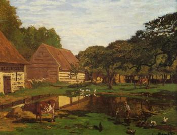 Claude Oscar Monet : Farmyard in Normandy